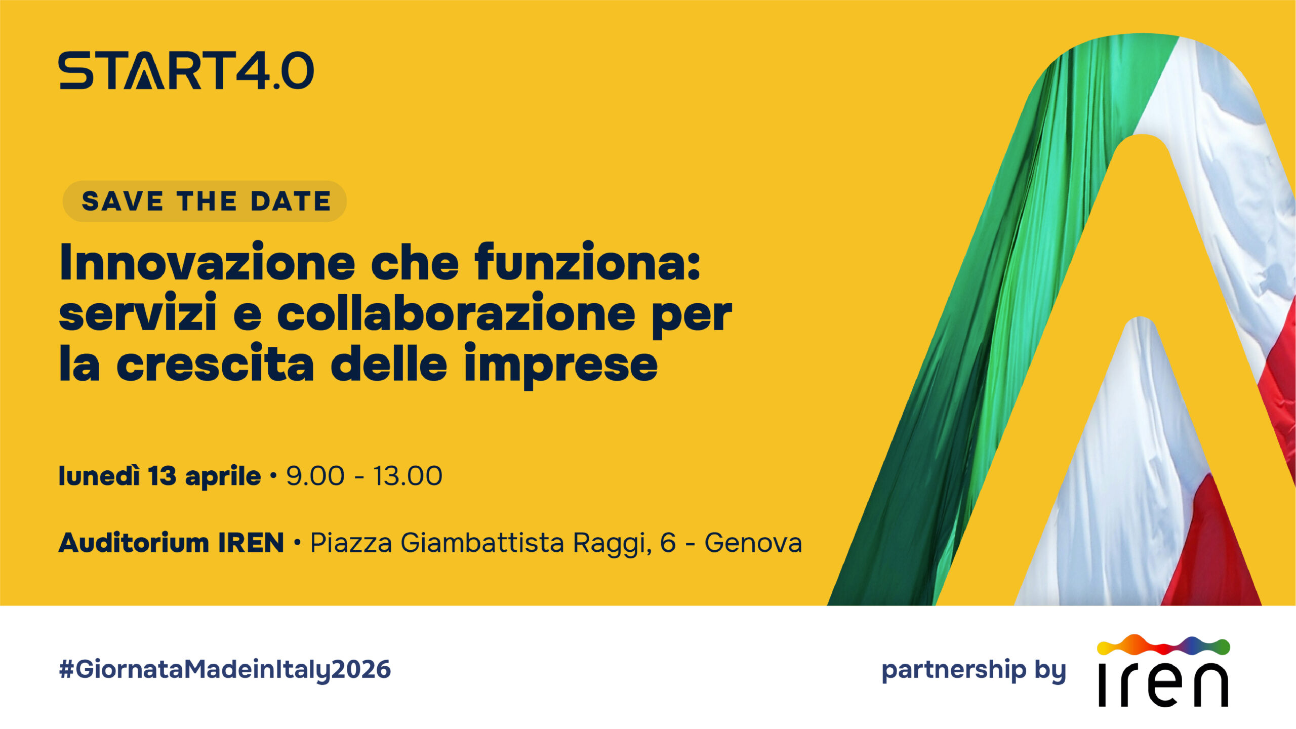 START4.0 protagonista della Giornata Nazionale del Made in Italy 2026 con l’evento “Innovazione che funziona”