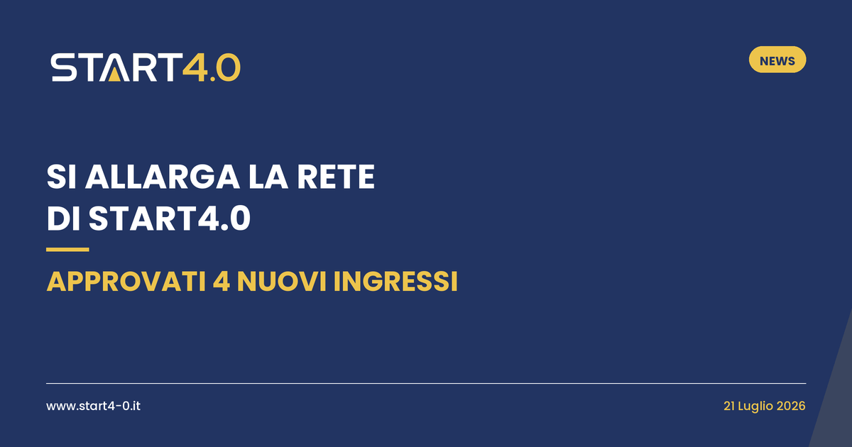 START4.0 accoglie quattro nuovi associati